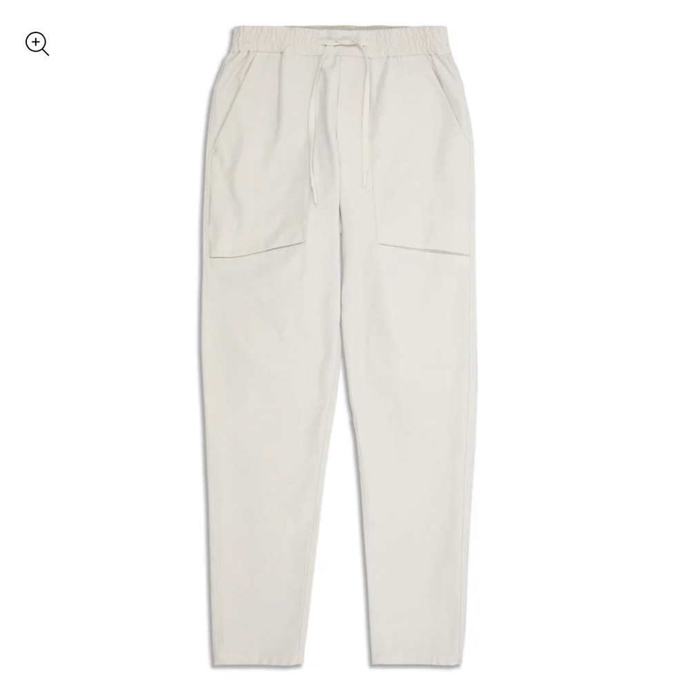lululemon athletica Men's Cream Drawstring Chinos
